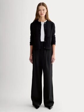 EVERLANE THE DRAPER PLEATED PANT IN BUTTERSMOOTH 14 Short